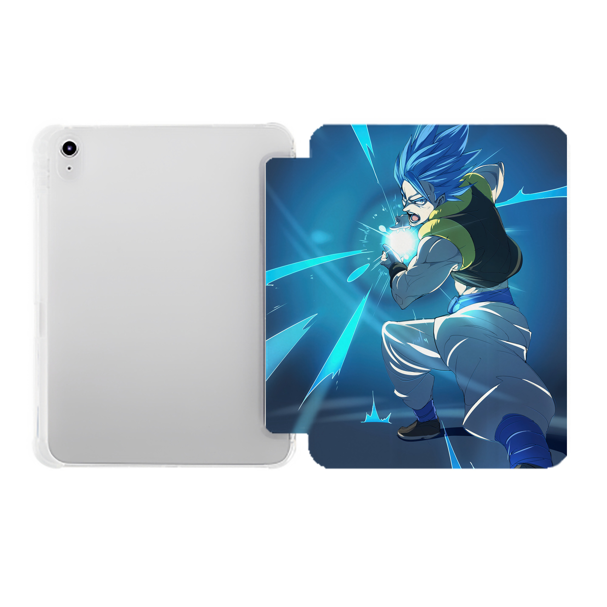 （画像用） ドラゴンボール DRAGON BALL IPad ケース ペン収納付き 三つ折りスタンド PUレザー×シリコン 対応機種9.5/10.5/10.9インチ